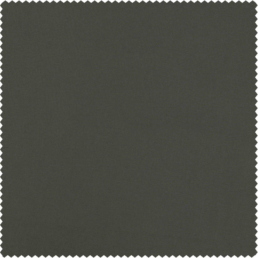 Millstone Grey Solid Cotton Custom Curtain - HalfPriceDrapes.com