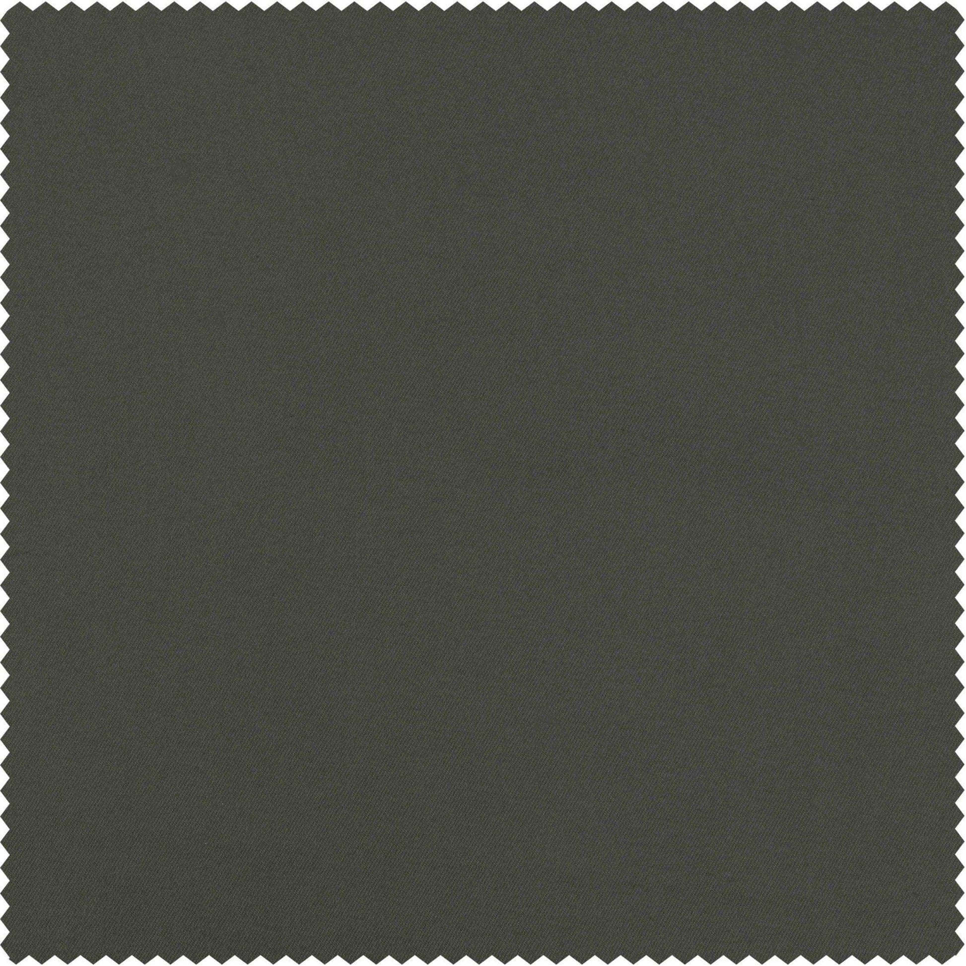Millstone Grey Solid Cotton Custom Curtain - HalfPriceDrapes.com