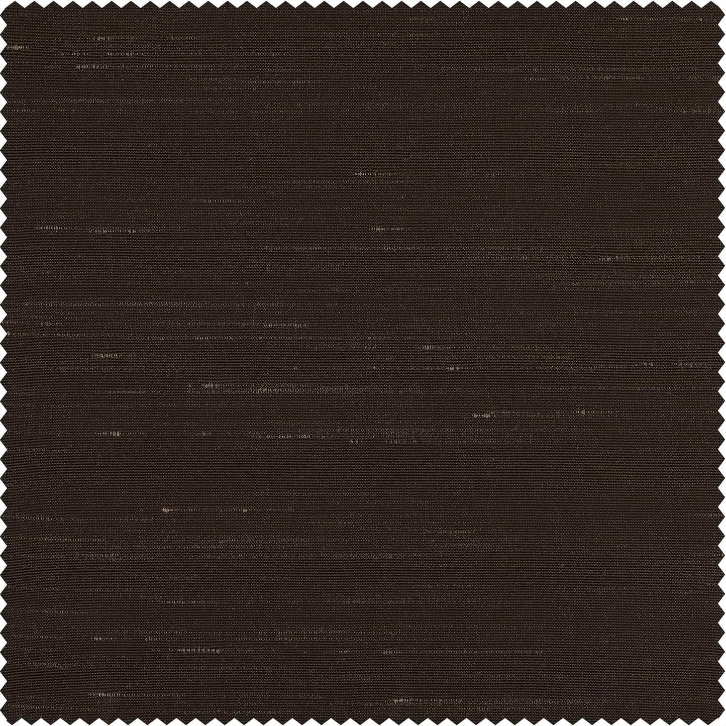 Coffee Bean Faux Textured Dupioni Silk Swatch - HalfPriceDrapes.com