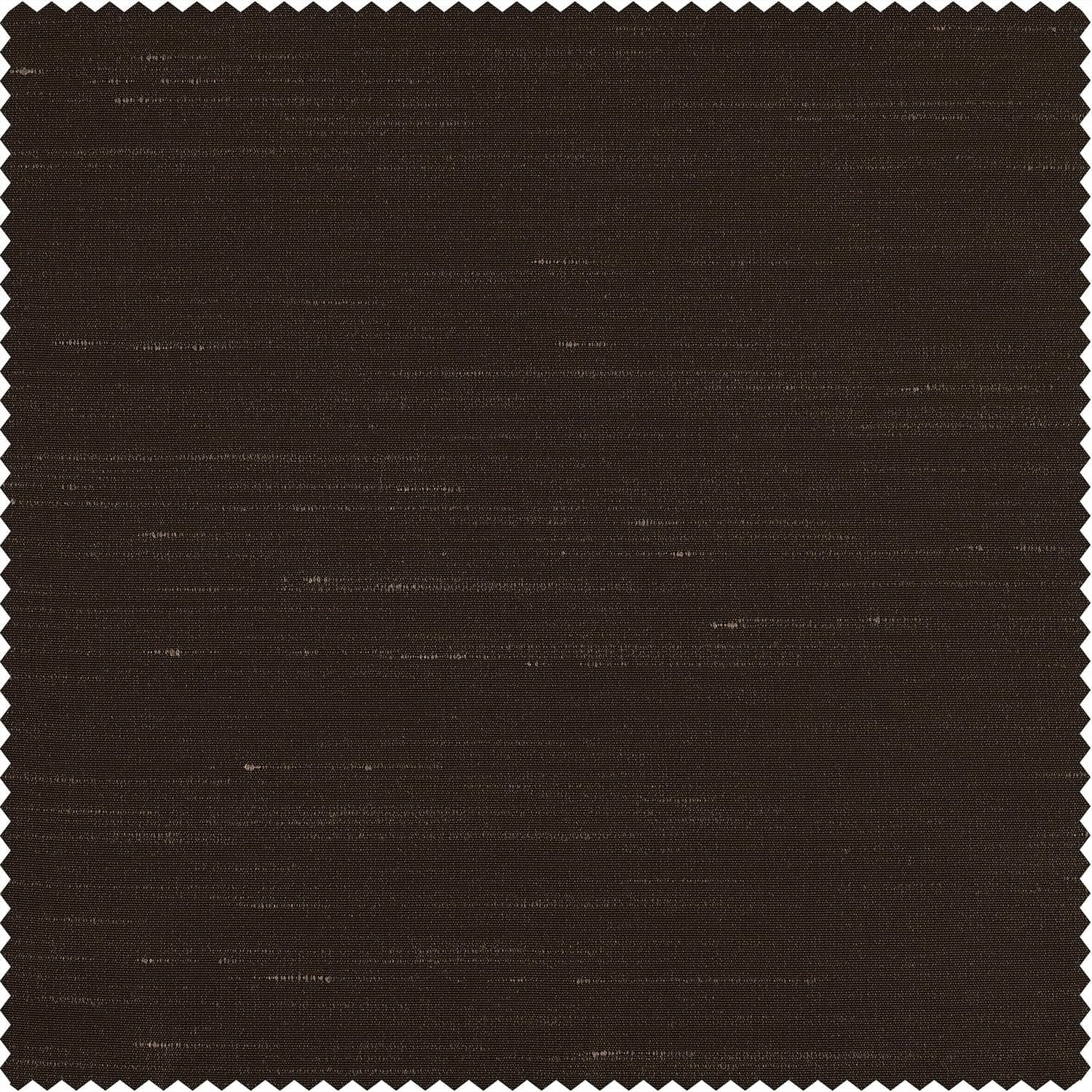Coffee Bean Faux Textured Dupioni Silk Swatch - HalfPriceDrapes.com