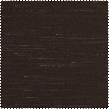 Coffee Bean Faux Textured Dupioni Silk Swatch - HalfPriceDrapes.com