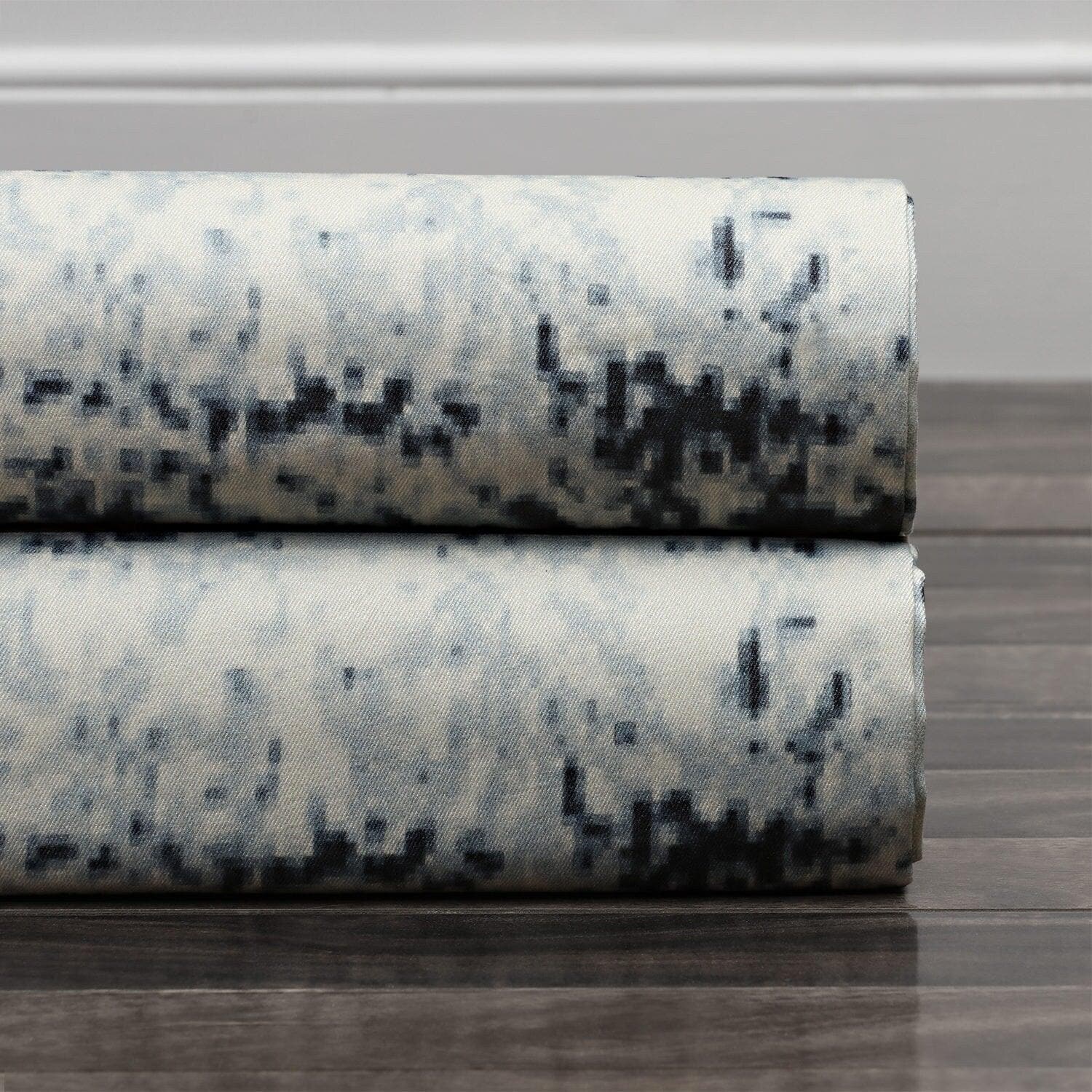 Bazaar Indigo Digital Printed Cotton Twill Fabric - HalfPriceDrapes.com