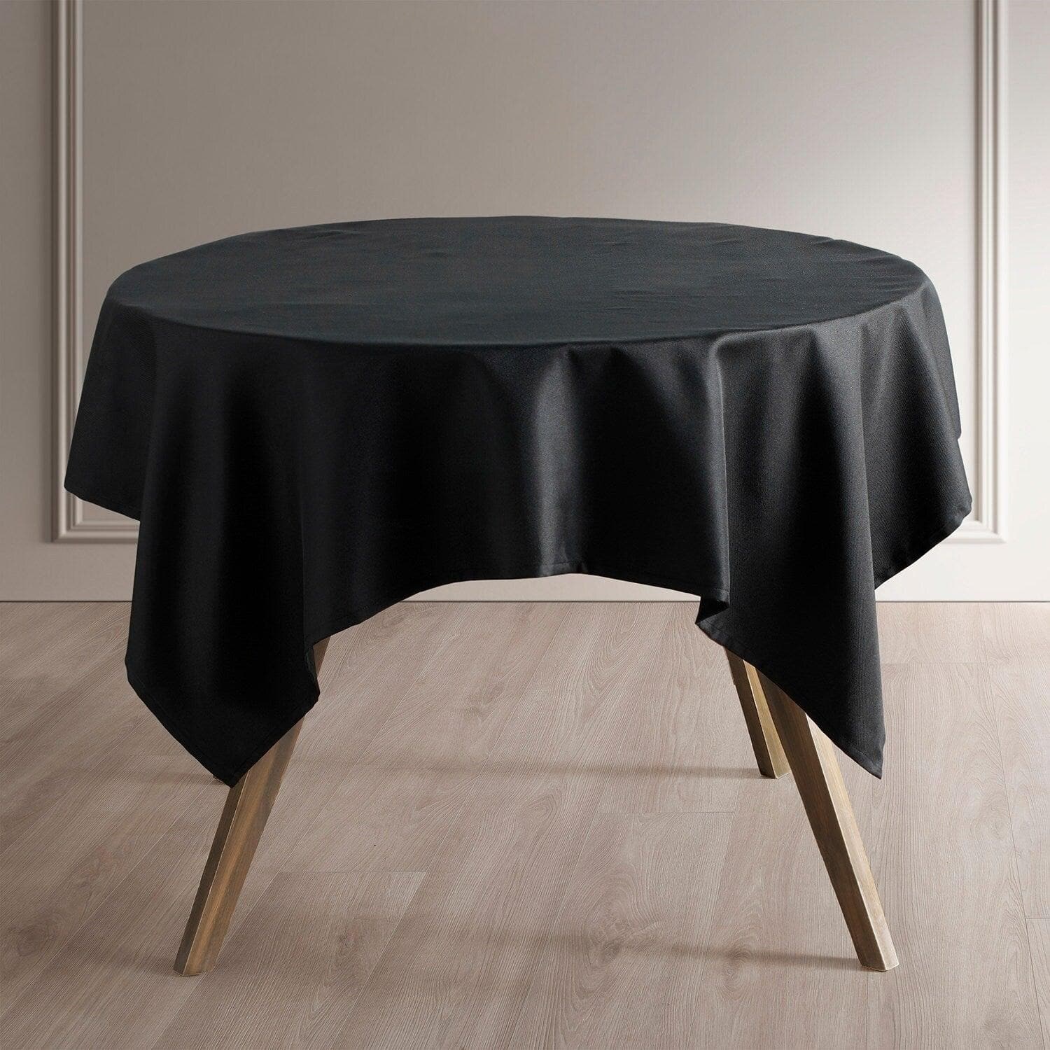 Black Performance Twill Table Cloth