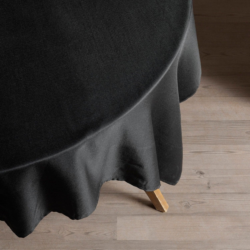 Black Performance Twill Table Cloth