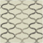 Illusions Silver Grey Geometric Printed Cotton Room Darkening Curtain