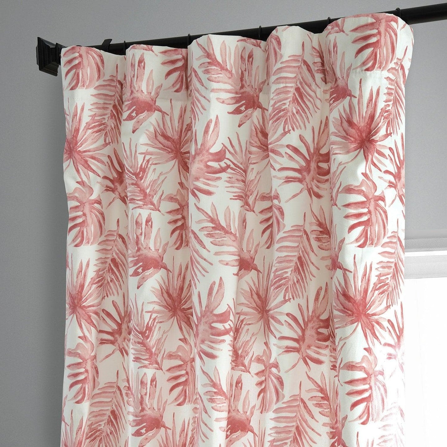 Artemis Rust Printed Cotton Curtain - HalfPriceDrapes.com