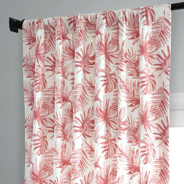 Artemis Rust Printed Cotton Curtain - HalfPriceDrapes.com