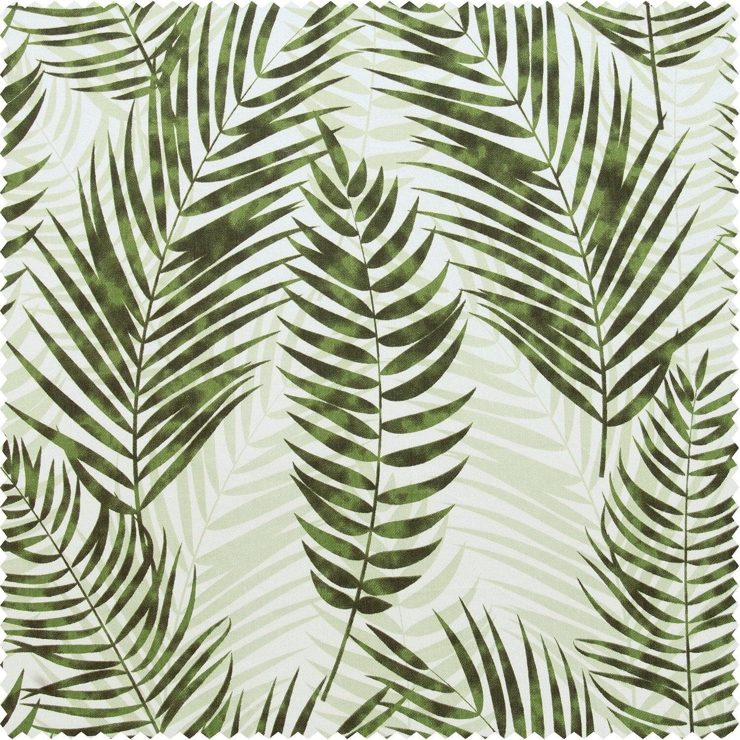 Kupala Eternal Green Printed Cotton Custom Curtain