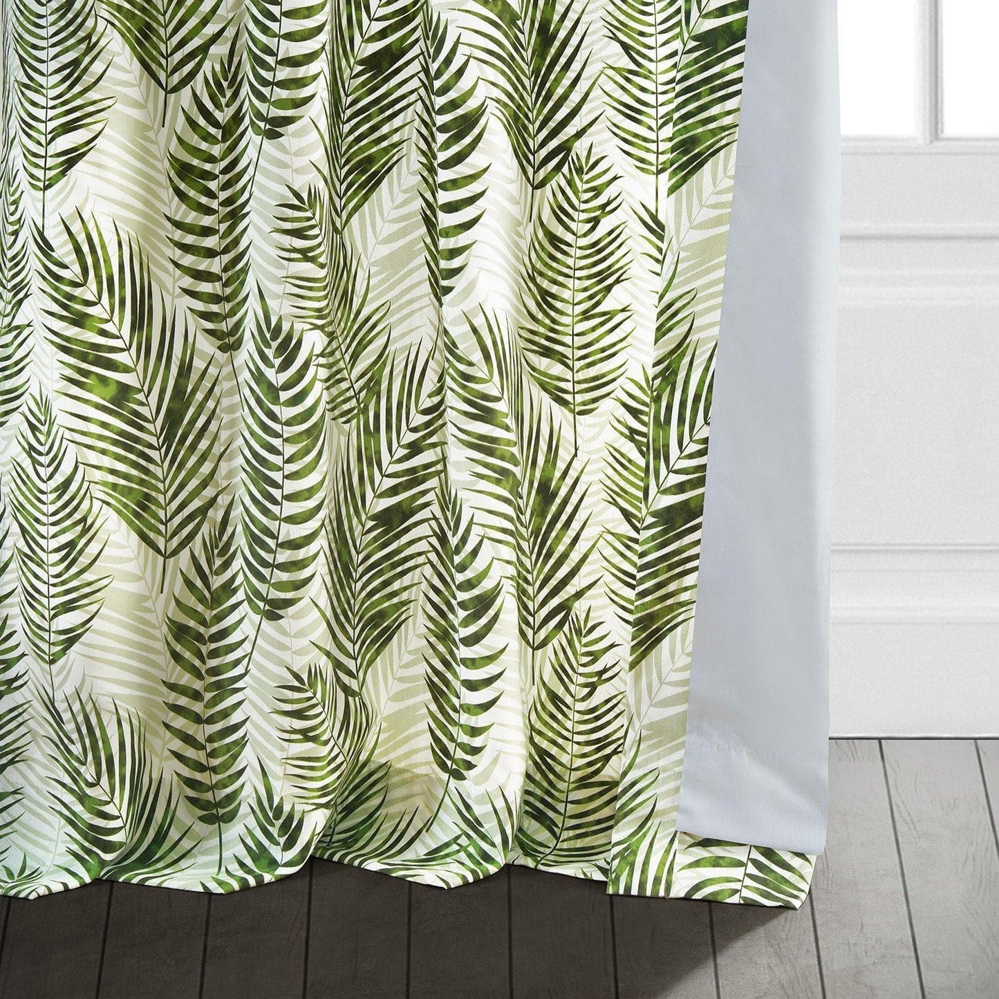 Kupala Eternal Green Printed Cotton Curtain - HalfPriceDrapes.com