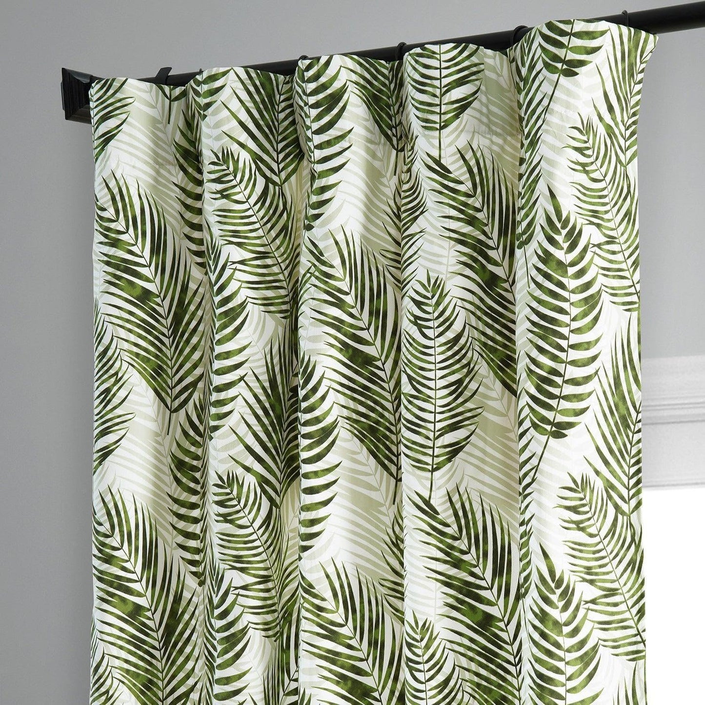 Kupala Eternal Green Printed Cotton Curtain - HalfPriceDrapes.com