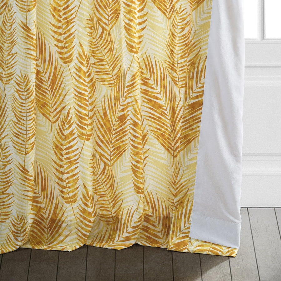 Kupala Eternal Gold Printed Cotton Curtain - HalfPriceDrapes.com
