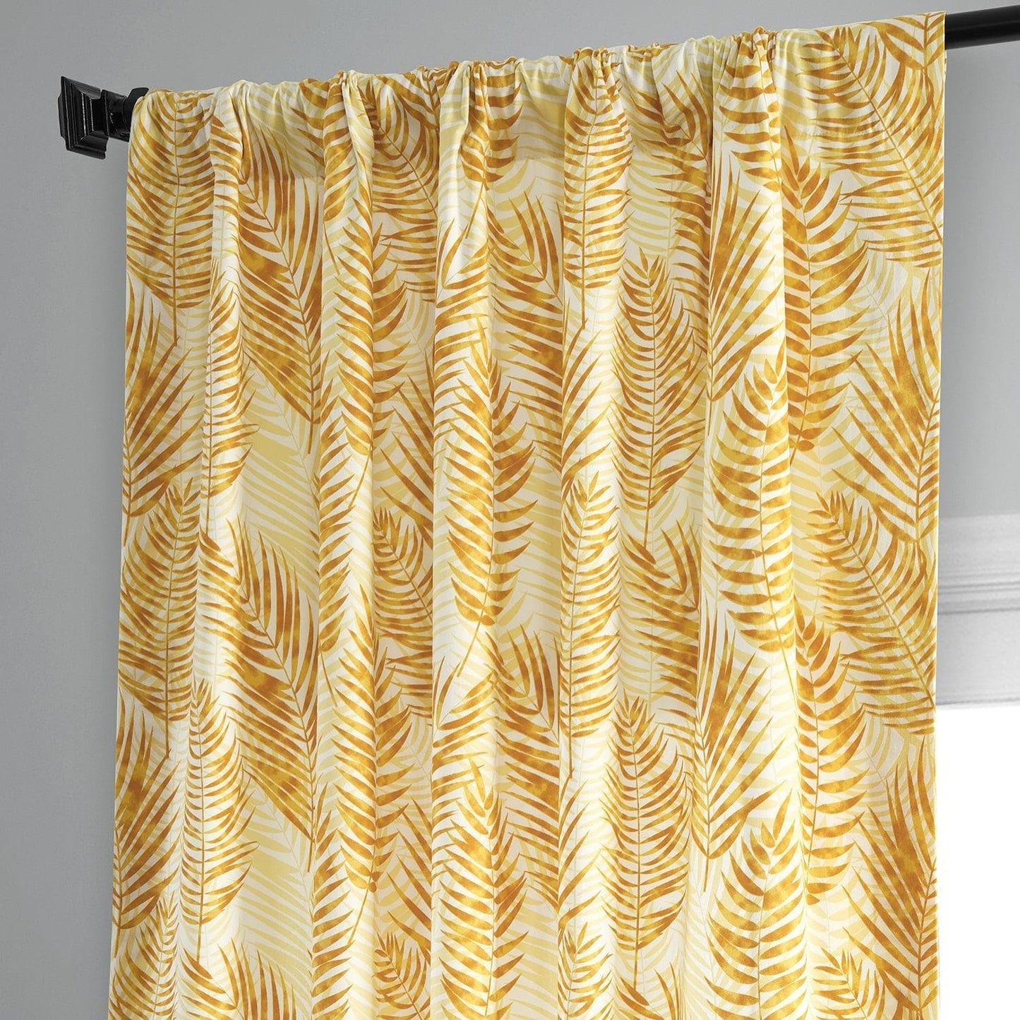 Kupala Eternal Gold Printed Cotton Curtain - HalfPriceDrapes.com