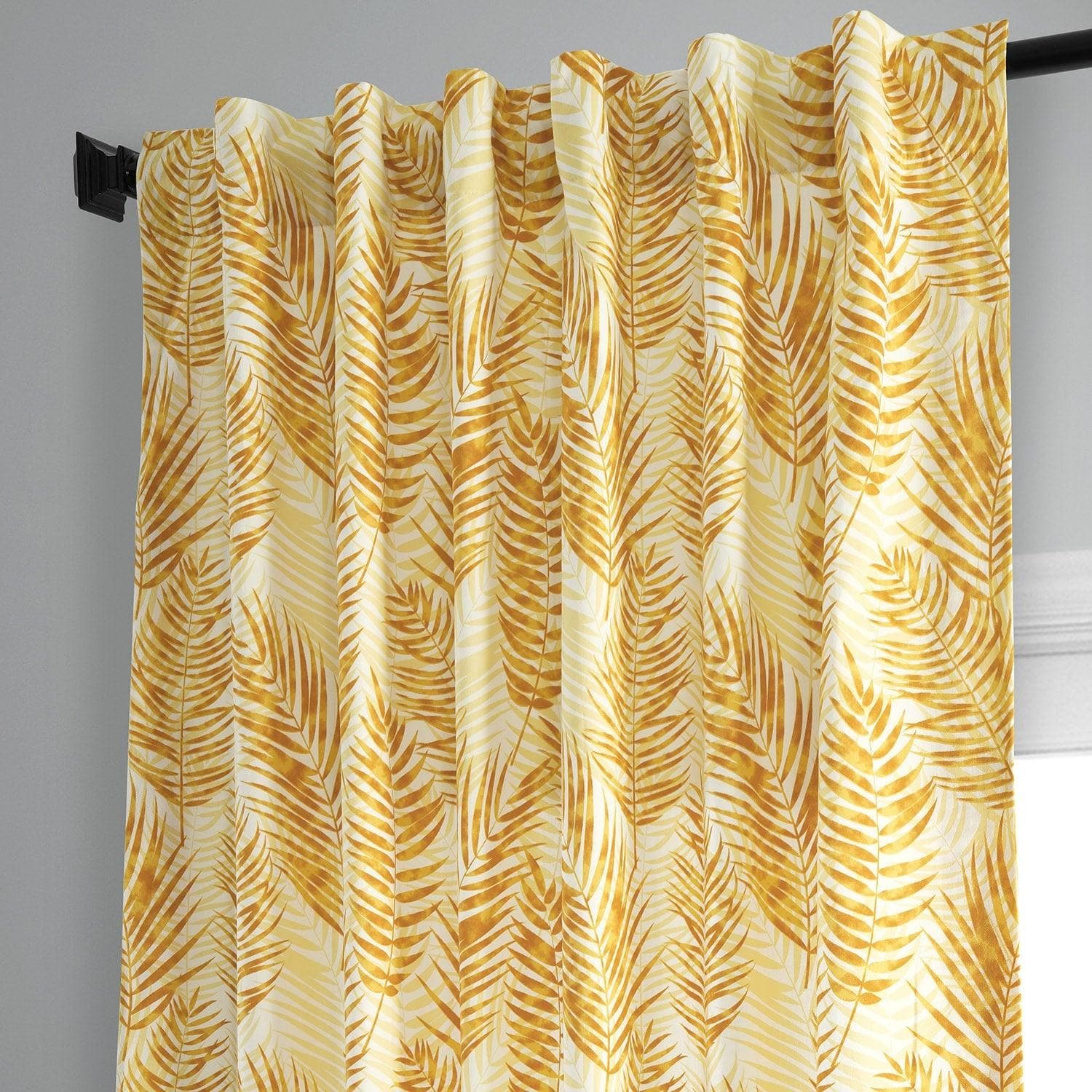 Kupala Eternal Gold Printed Cotton Curtain - HalfPriceDrapes.com
