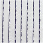 Sharkskin Blue Striped Printed Cotton Room Darkening Tie-Up Window Shade