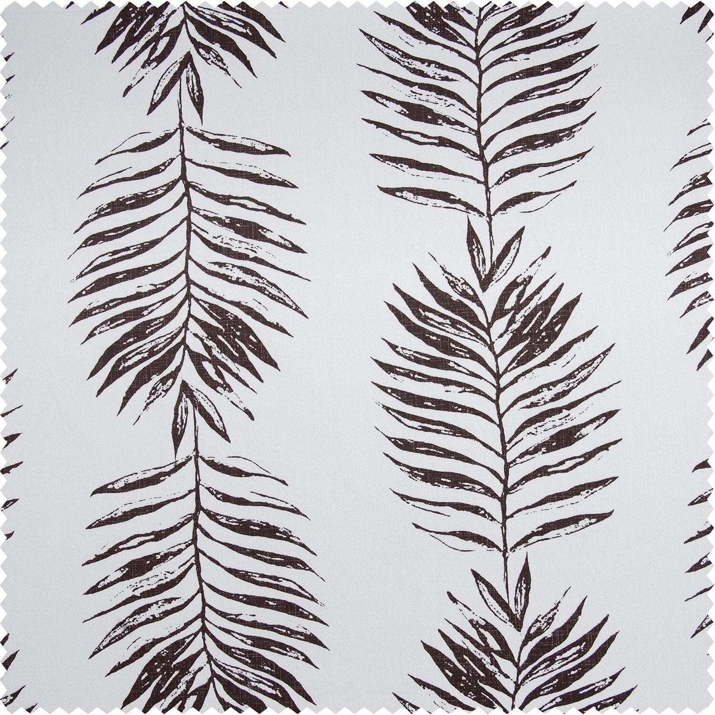 Sago Nut Brown Printed Cotton Swatch - HalfPriceDrapes.com