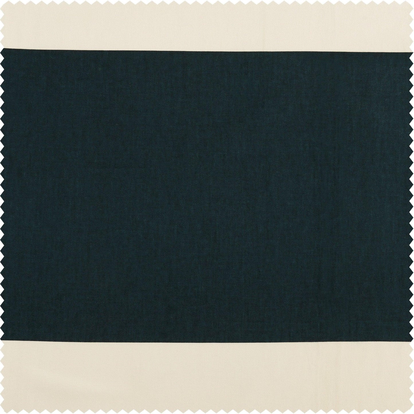 Dusk Blue & Off White Horizontal Striped Printed Cotton Swatch - HalfPriceDrapes.com