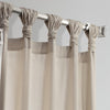 Hazelwood Beige Delux Tab Top Solid Cotton Curtain - HalfPriceDrapes.com