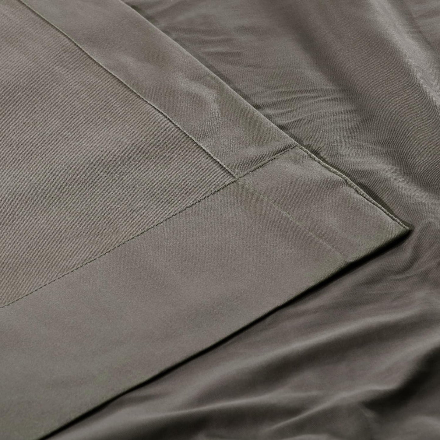 Millstone Grey French Pleat Solid Cotton Curtain - HalfPriceDrapes.com