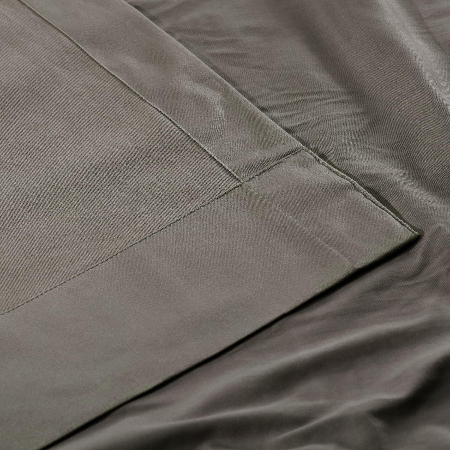 Millstone Grey French Pleat Solid Cotton Curtain - HalfPriceDrapes.com