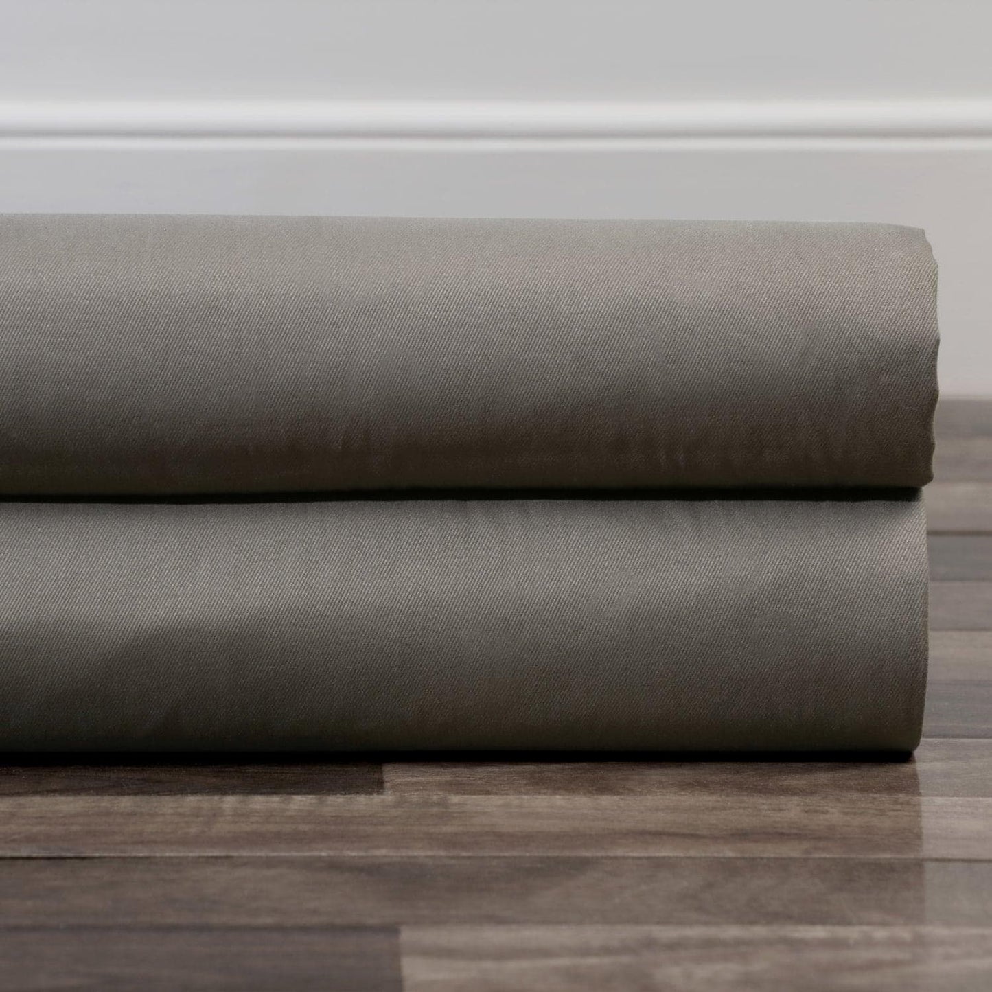 Millstone Grey French Pleat Solid Cotton Curtain - HalfPriceDrapes.com