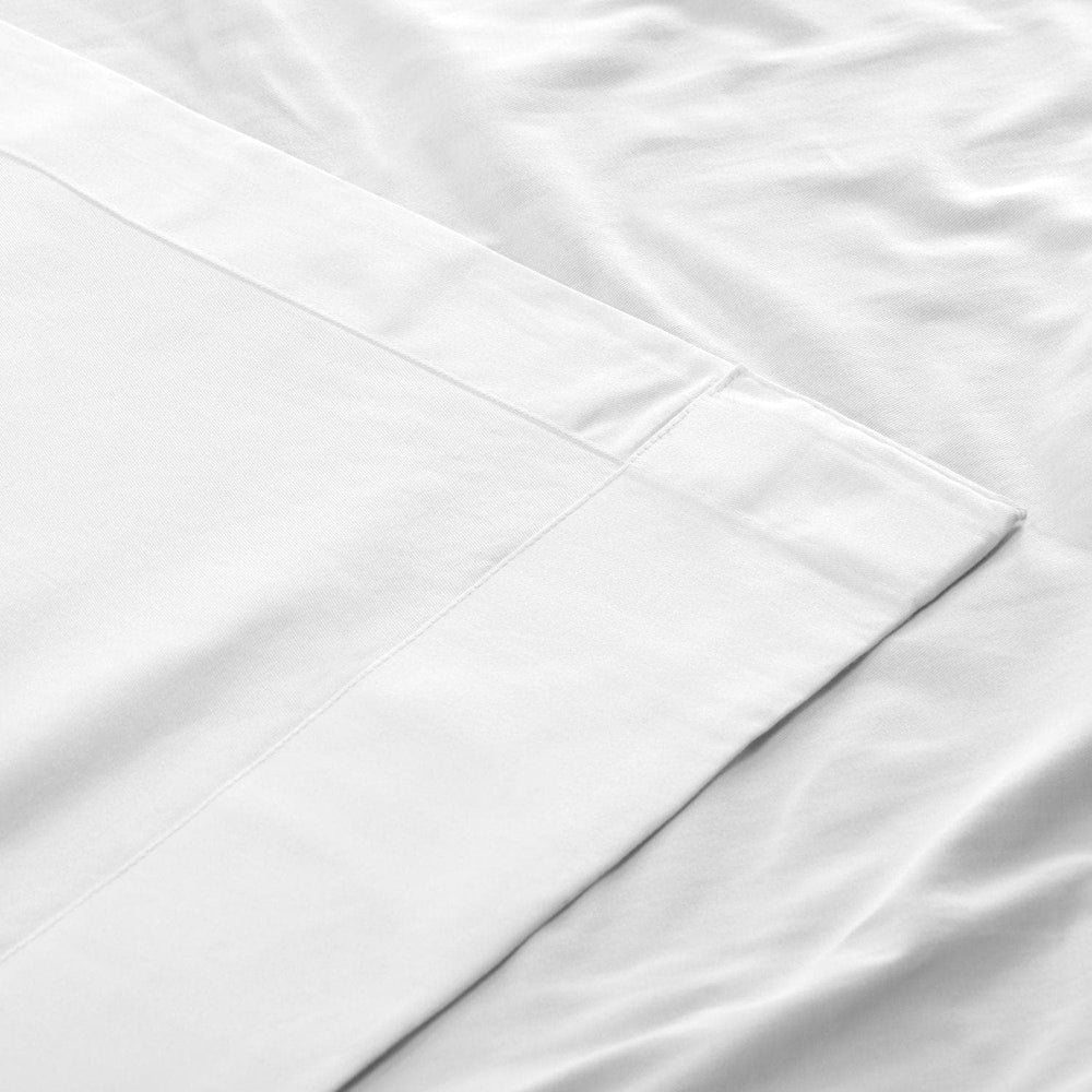 Whisper White French Pleat Solid Cotton Curtain