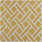 Martinique Yellow Geometric Printed Cotton Cushion Covers - Pair