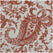 Edina Rust Paisley Printed Cotton Table Runner & Placemats