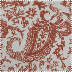 Edina Rust Printed Cotton Table Runner & Placemats