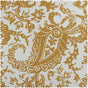 Edina Washed Mustard Paisley Printed Cotton Roman Shade