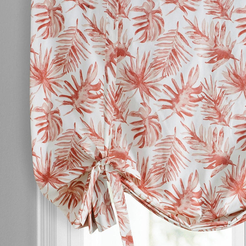 Artemis Rust Printed Cotton Tie-Up Window Shade