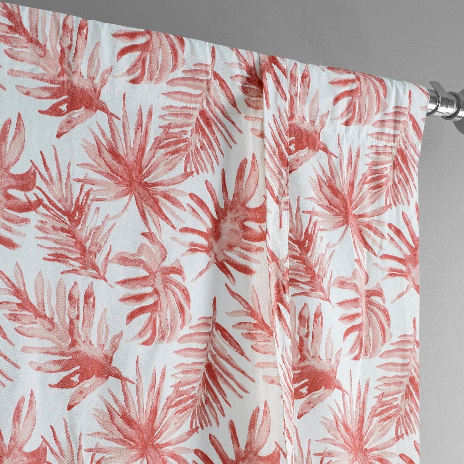 Artemis Rust Printed Cotton Tie-Up Window Shade