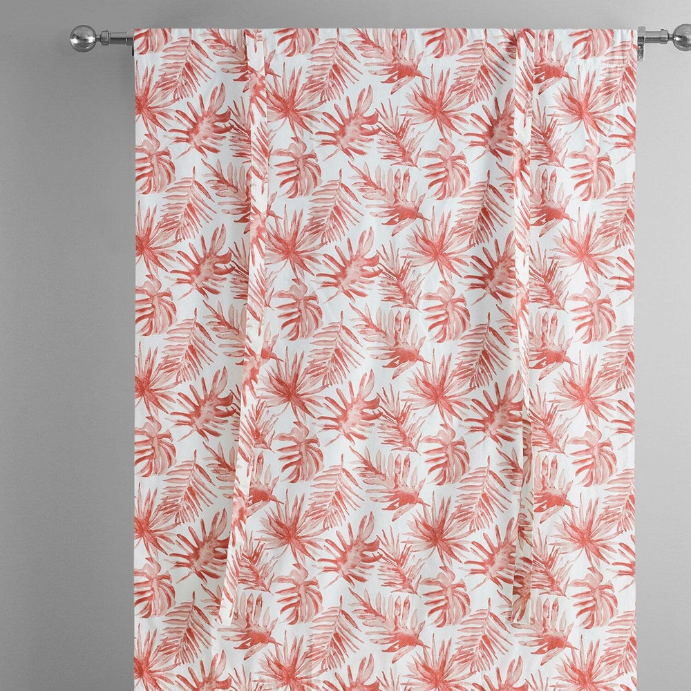 Artemis Rust Printed Cotton Tie-Up Window Shade