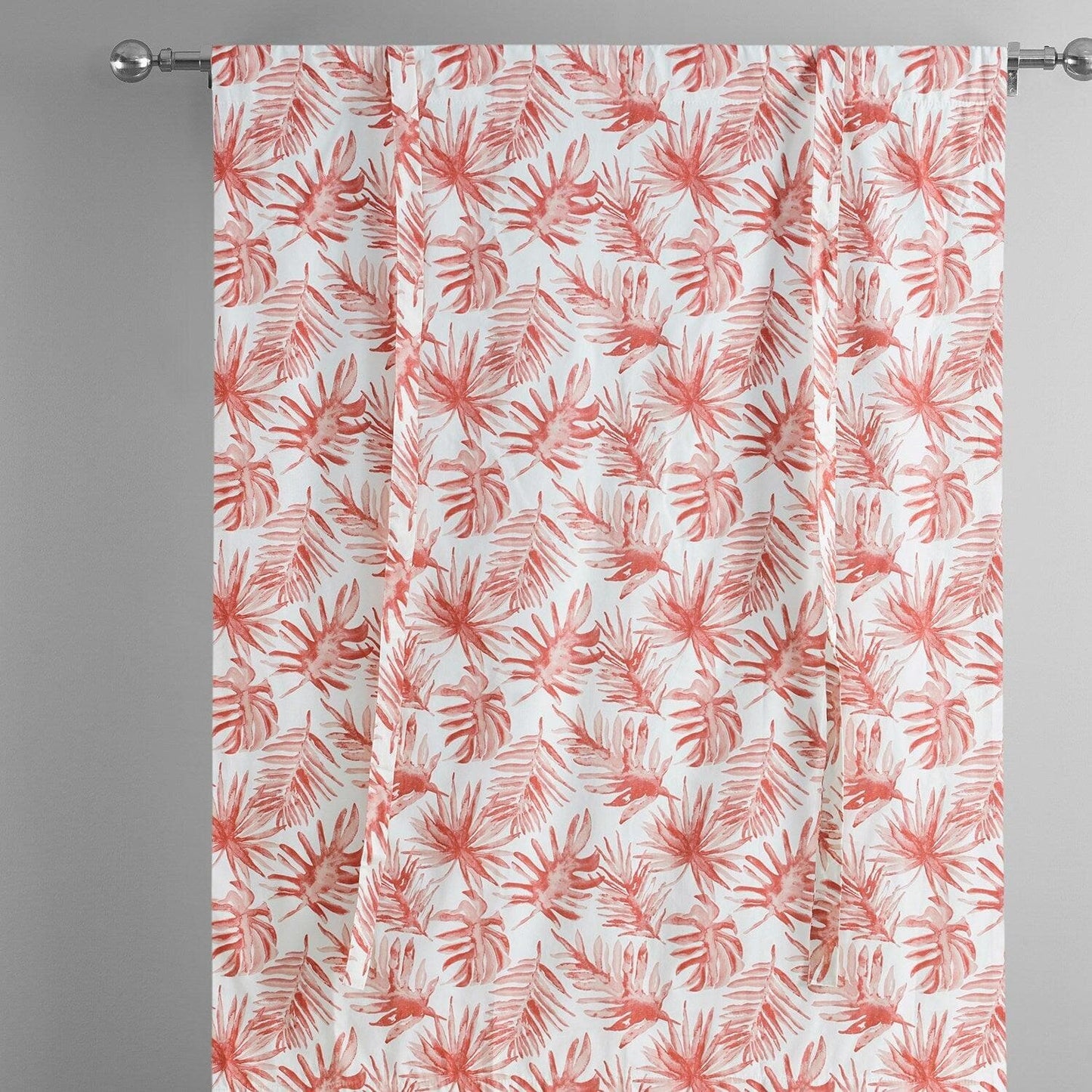 Artemis Rust Printed Cotton Tie-Up Window Shade