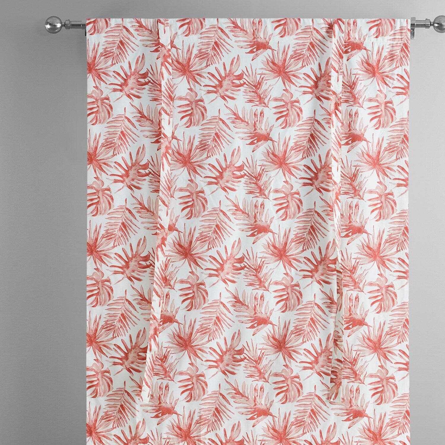 Artemis Rust Printed Cotton Tie-Up Window Shade