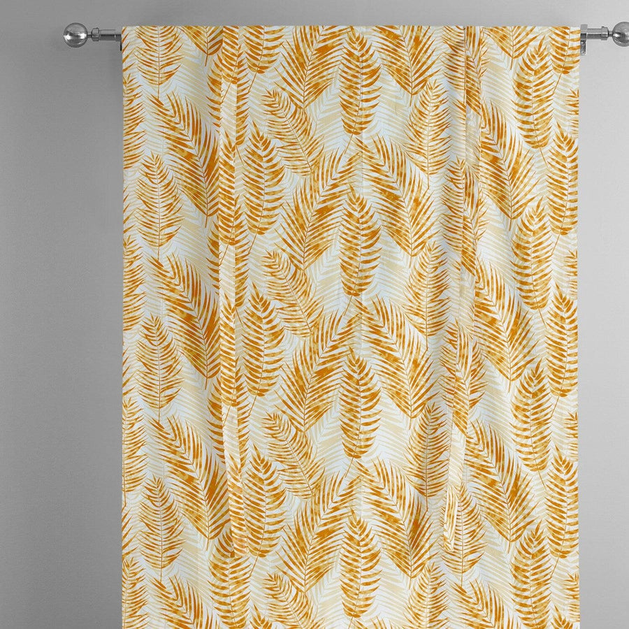 Kupala Eternal Gold Printed Cotton Tie-Up Window Shade