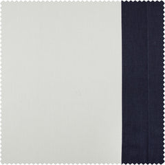 Fresh Popcorn & Polo Navy Grommet Vertical Printed Cotton Curtain
