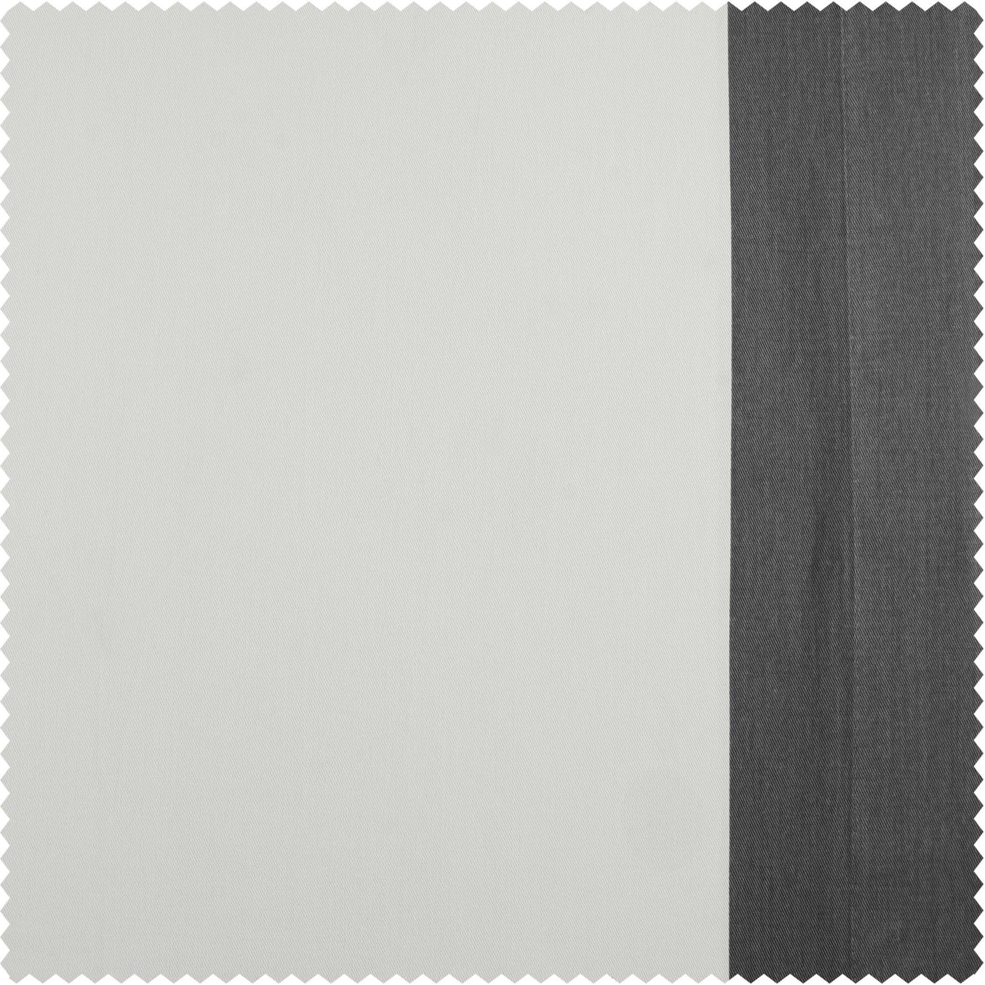 Fresh Popcorn & Millstone Grey Vertical Printed Cotton Swatch - HalfPriceDrapes.com