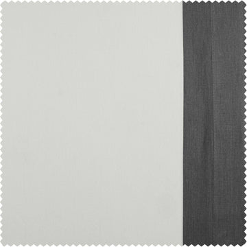 Fresh Popcorn & Millstone Grey Vertical Printed Cotton Swatch - HalfPriceDrapes.com