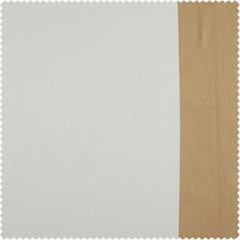 Fresh Popcorn & Shaker Beige Bordered Vertical Printed Cotton Custom Curtain