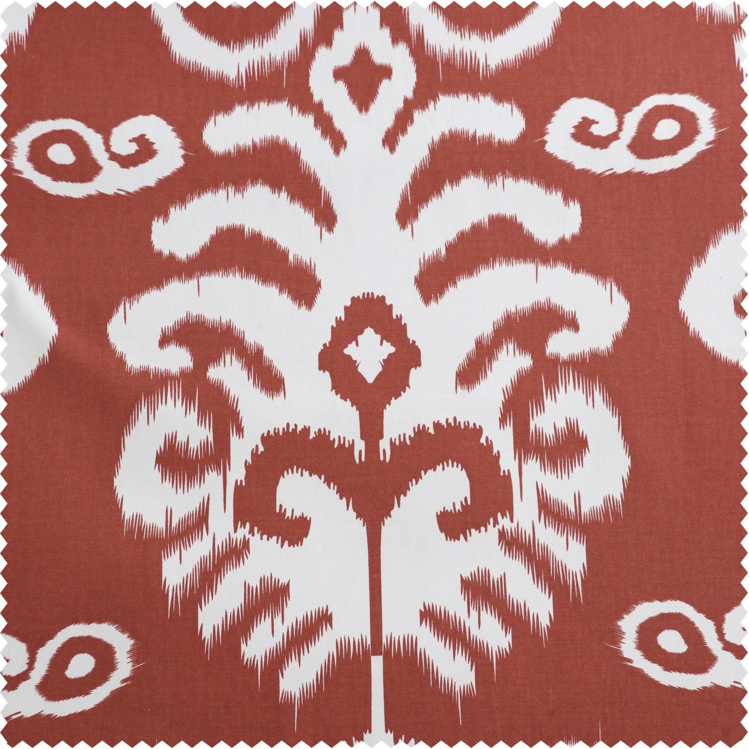 Sriu Lanka Rust Striped Taffeta Silk Swatch - HalfPriceDrapes.com