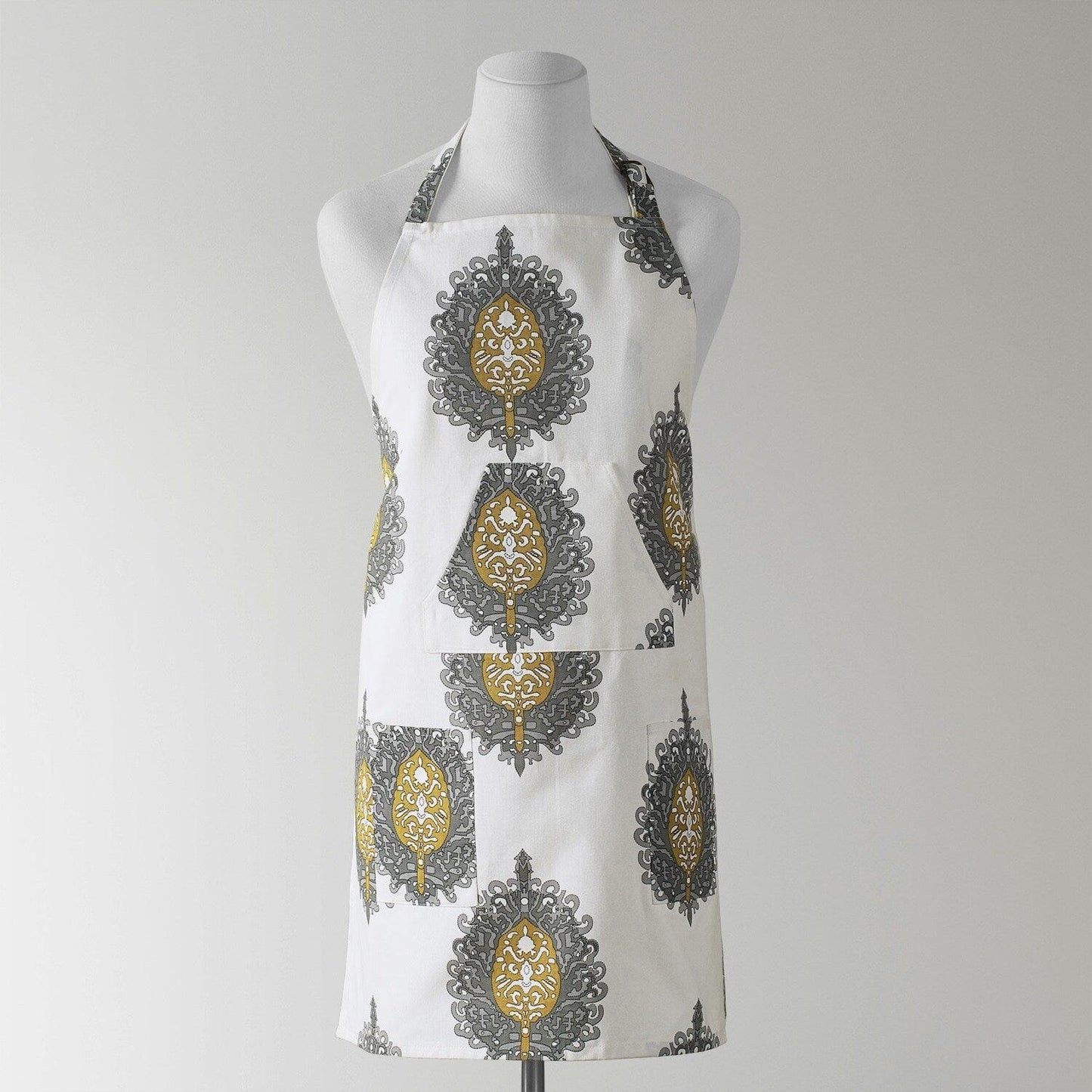 Mayan Gold Printed Cotton Apron - HalfPriceDrapes.com