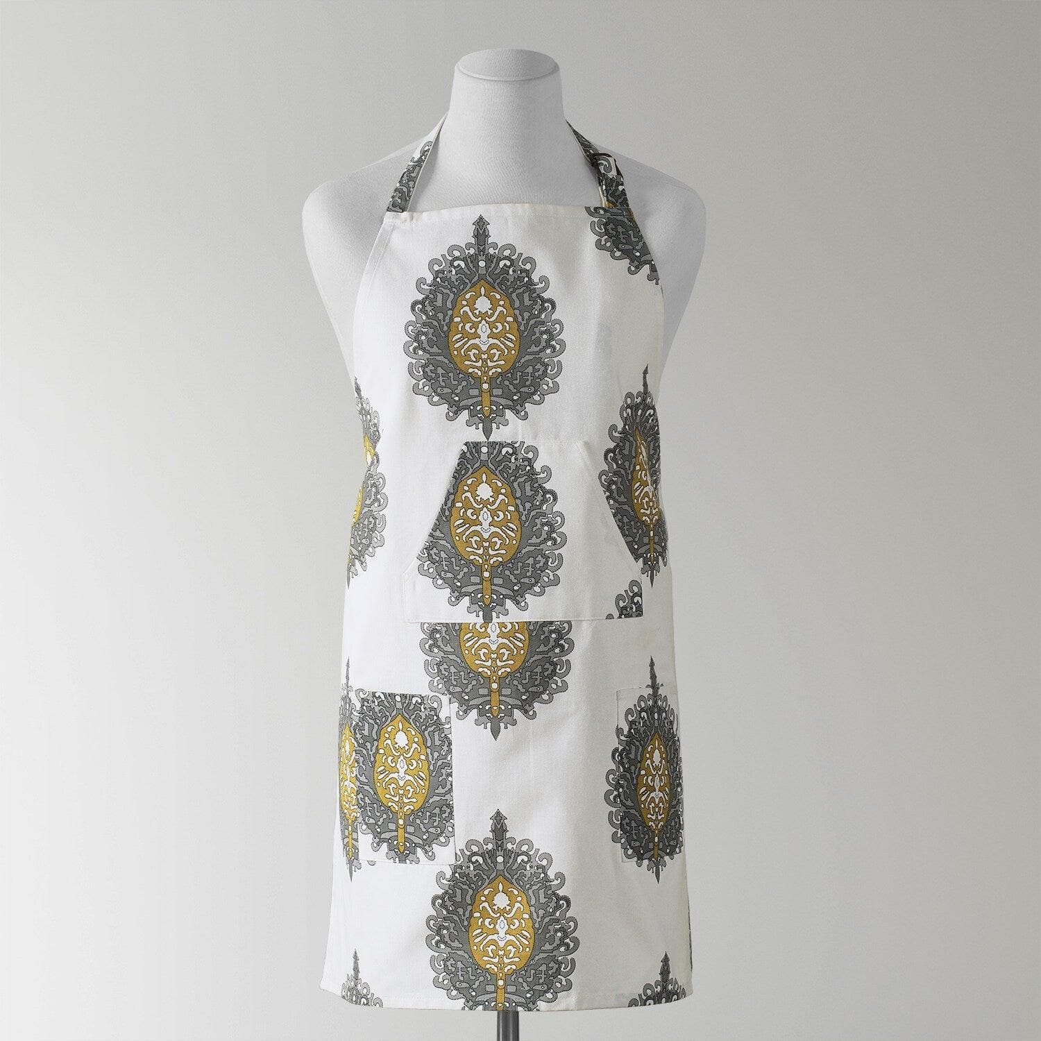 Mayan Gold Printed Cotton Apron - HalfPriceDrapes.com