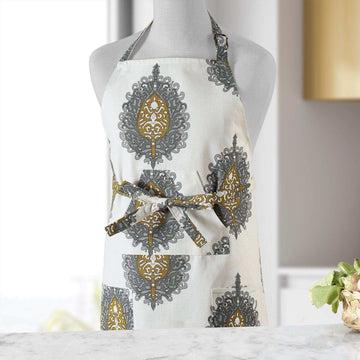 Mayan Gold Printed Cotton Apron - HalfPriceDrapes.com