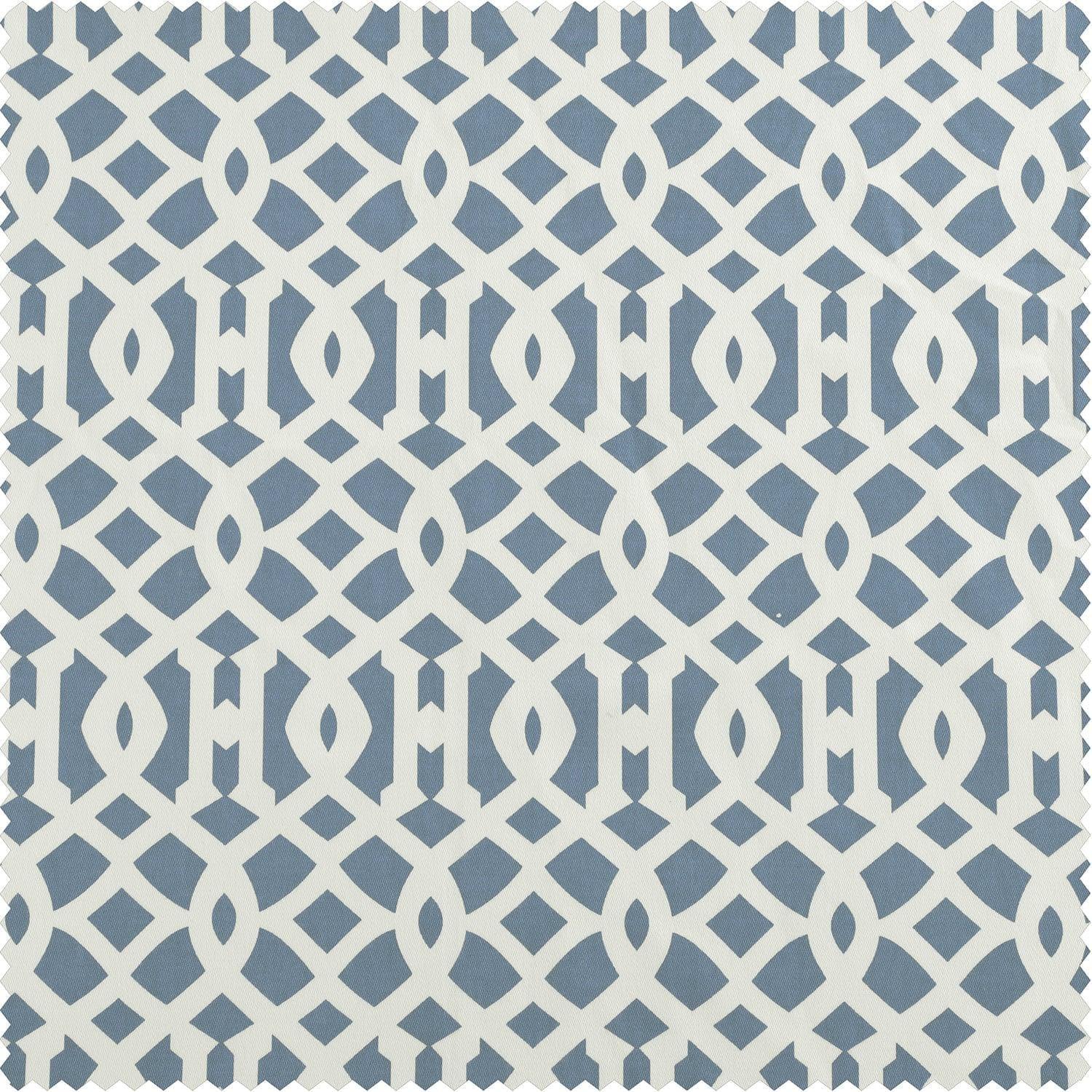 Nairobi Denim Printed Cotton Swatch - HalfPriceDrapes.com