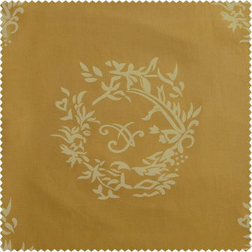 Isles Mustard Printed Cotton Swatch - HalfPriceDrapes.com