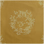 Isles Mustard Emblem Printed Cotton Swatch