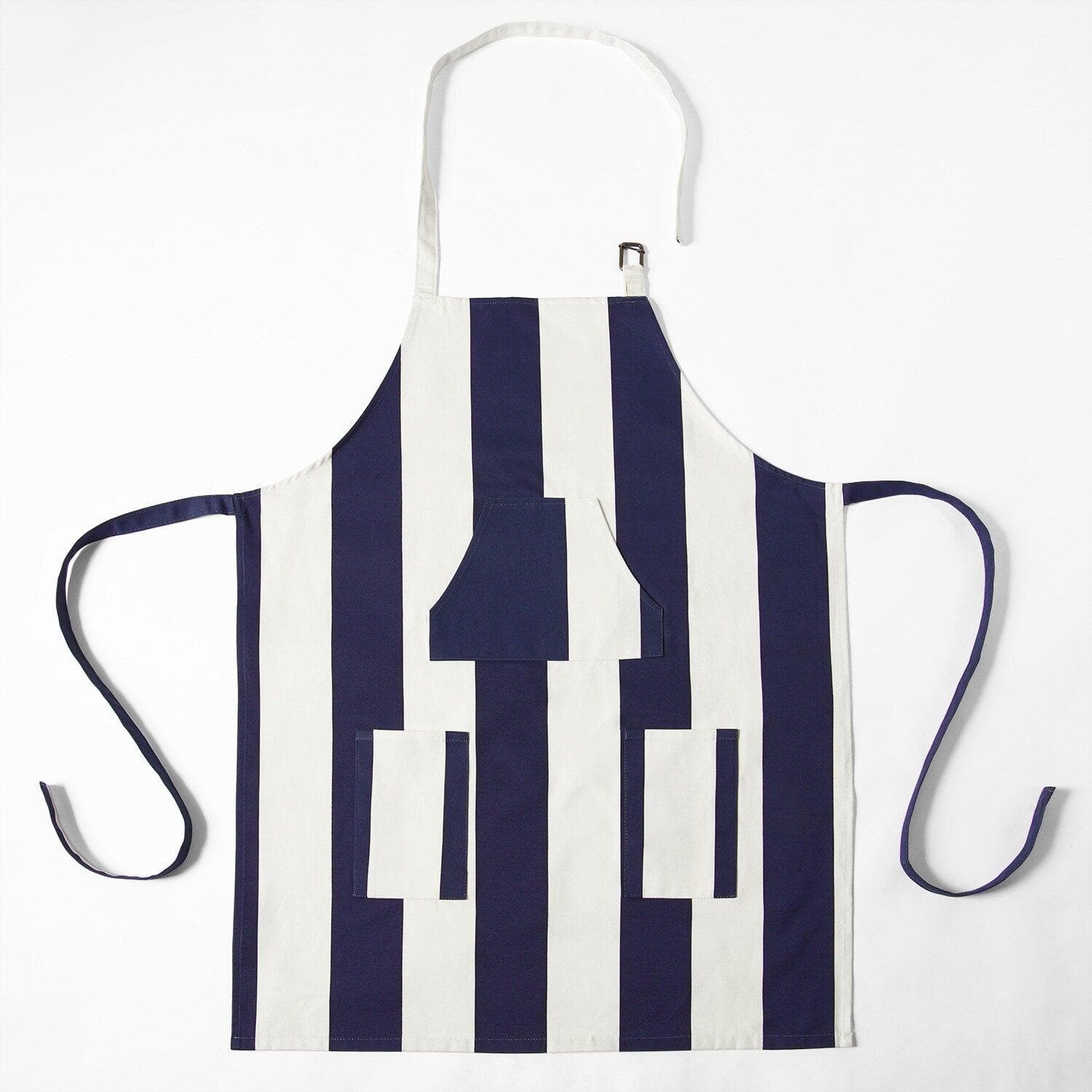 Cabana Navy Printed Cotton Apron - HalfPriceDrapes.com