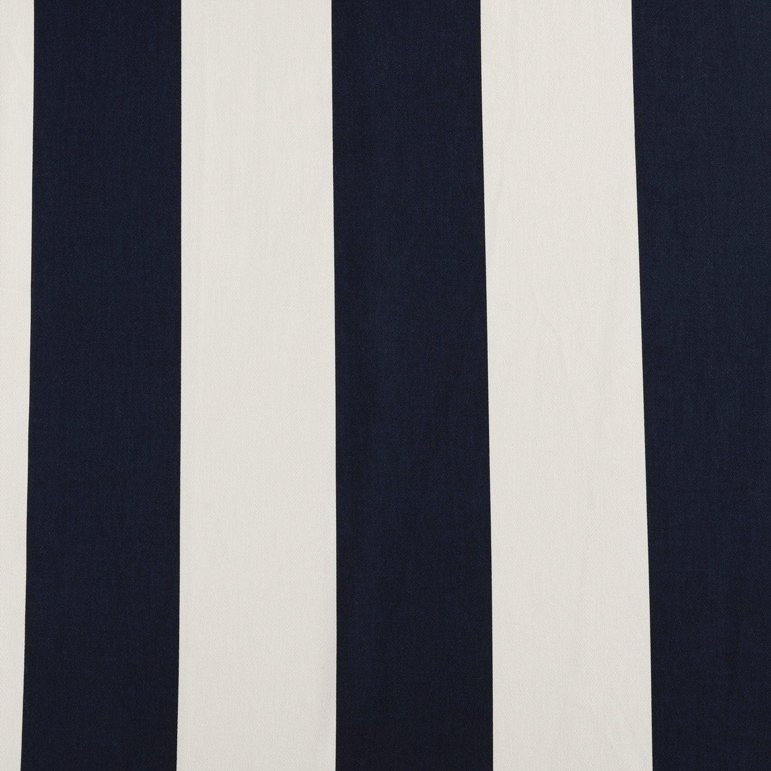 Cabana Navy Printed Cotton Swatch - HalfPriceDrapes.com