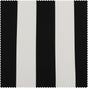 Cabana Black Striped Grommet Printed Cotton Room Darkening Curtain