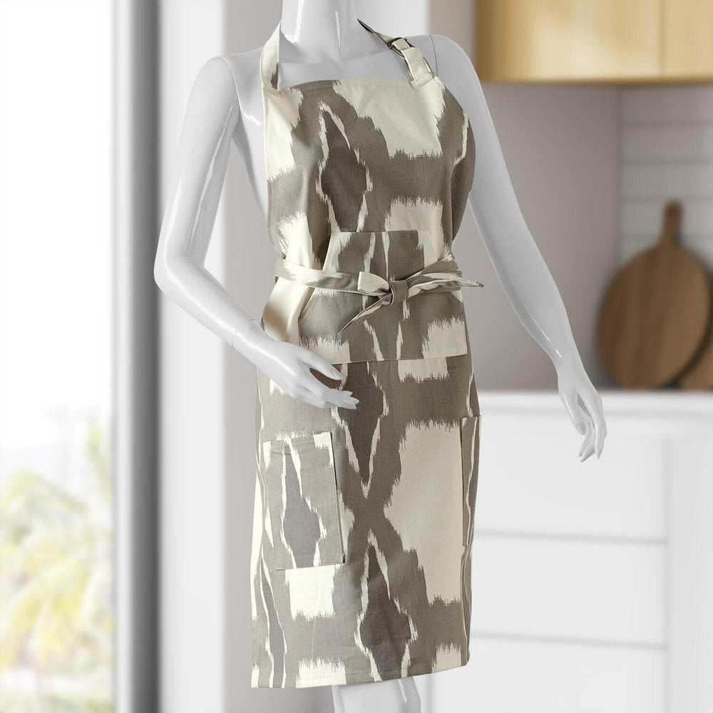 Sorong Beige Printed Cotton Apron - HalfPriceDrapes.com